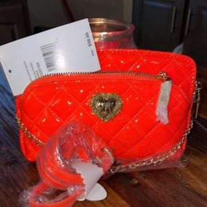 Neon orange brand new Betsy Johnson shoulder bag